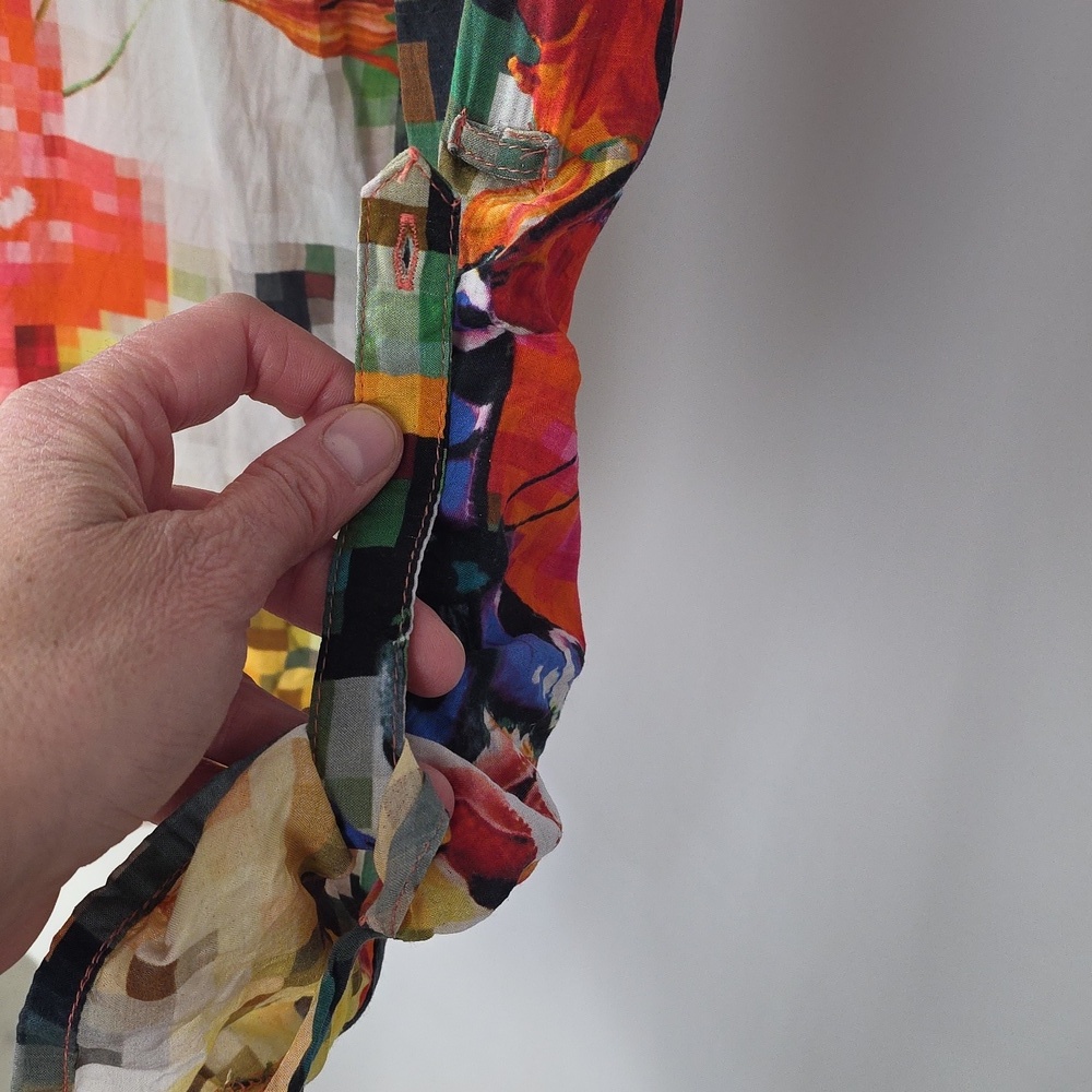 Desigual 100% Modal Colorful Printed Blouse – Women’s Size XS - Picture 4 of 12